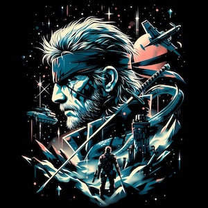 Metal Gear - Solid Snake - Big Boss - Graphic T-Shirt