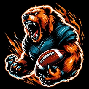 T-shirt graphique de football des Bears de Chicago