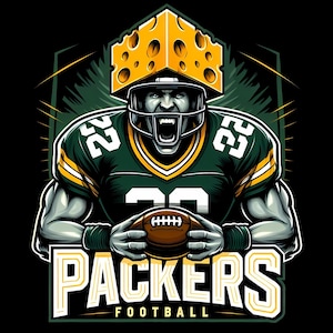 Green Bay Packers Football Team Graphic T-Shirt