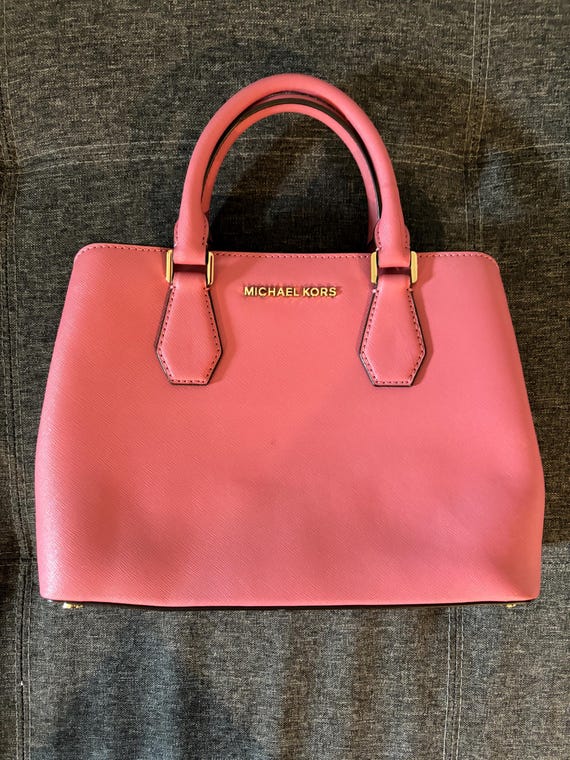 Sac en cuir Michael Kors Camille tulipe d'occasion en rose