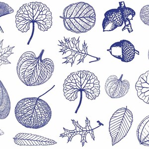 Small Leaves Decals for Ceramic, Glass and Enamel image 6
