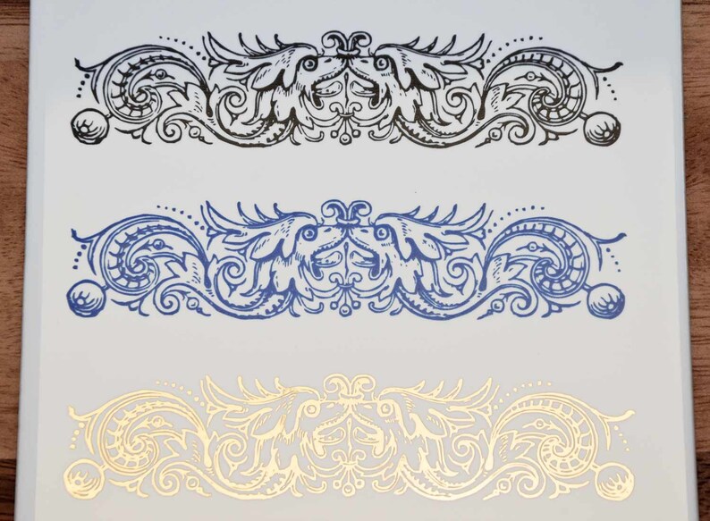 Decorative Ornament Horizontal Ceramic Decal Transfer Etsy