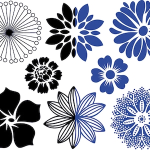 Cone 6 - Inglaze - Large Flowers Ceramic Decals