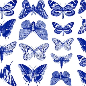 Small Butterfly Ceramic Decals, Glass Decals or Enamel Decals image 7