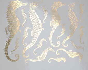 Seahorse Decals for Glass or Ceramic