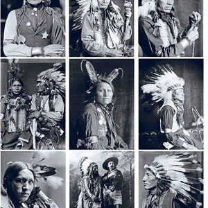 1800-tals amerikanska indianer - Keramisk överglasyrdekal - Glasfusionsdekal - Emaljdekal - Ej livsmedelssäker