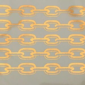 Chains - Ceramic Overglaze Decal - Glass Fusing Decal - Enamel Decal - LEAD FREE & Food Safe