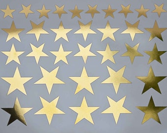 Stars- Ceramic Decal - Glass Decal - Enamel Decal - LEAD FREE & Food Safe