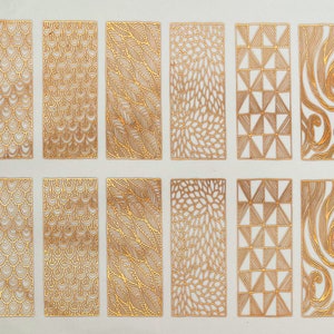 Texture Rectangles - Ceramic Overglaze Decal - Glass Fusing Decal - Enamel Decal - LEAD FREE & Food Safe