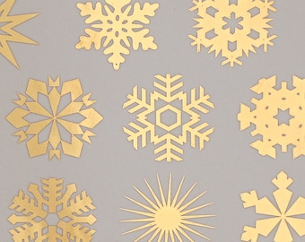 Small Snowflakes- Ceramic Overglaze Decal - Glass Fusing Decal - Enamel Decal - LEAD FREE & Food Safe