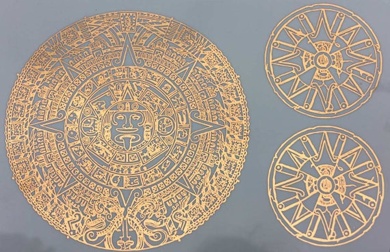 Mayan Calendar Ceramic Decal Glass Decal Enamel Decal LEAD FREE & Food Safe  - Etsy