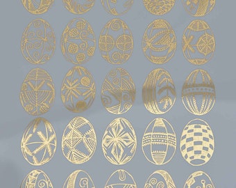 Easter Eggs - Ceramic Decals, Glass Decals or Enamel Decals