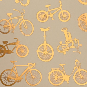 Small Bikes Ceramic Decals, Glass Decals or Enamel Decals image 1