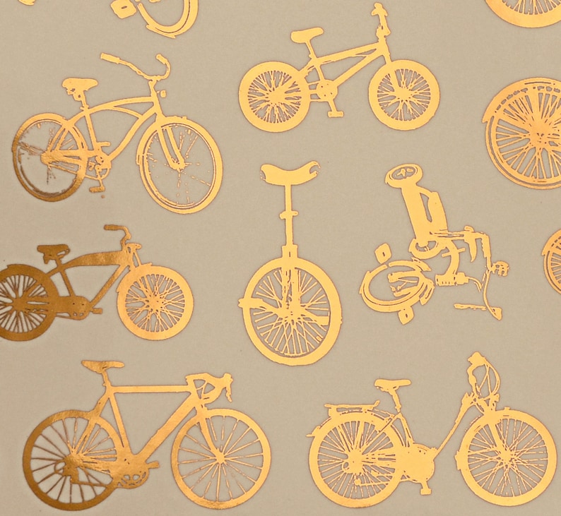 Small Bikes Ceramic Decals, Glass Decals or Enamel Decals image 1