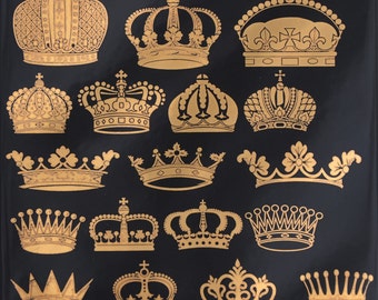 Crown Decals for Ceramic, Glass and Enamel
