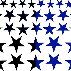 CONE 6 - Stars - Ceramic Decals - Lead Free - Food Safe