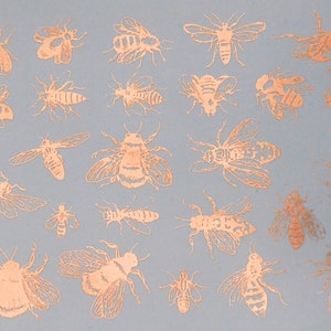 Ceramic Decals Vintage Bees Glass Fusing Decals, Waterslide Decals, Ceramic Transfers image 3
