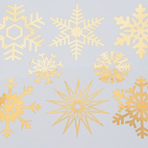 Large Snowflake Ceramic Decals, Glass Decals or Enamel Decals