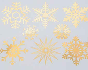 Large Snowflake - Ceramic Overglaze Decal - Glass Fusing Decal - Enamel Decal - LEAD FREE & Food Safe