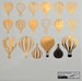 Hot Air Balloon Ceramic Decals, Glass Decals or Enamel Decals 