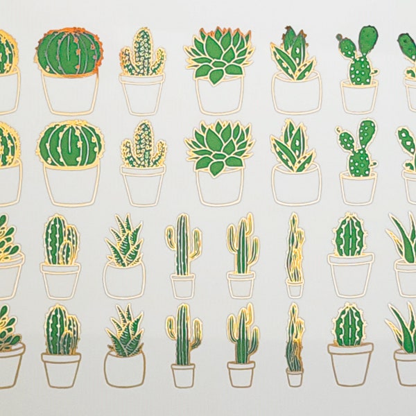 Cactus Lovers - Decals for Ceramic, Glass and Enamel