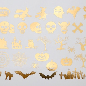 Halloween Mix- Ceramic Overglaze Decal - Glass Fusing Decal - Enamel Decal - LEAD FREE & Food Safe