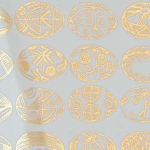 Easter Eggs - Ceramic Overglaze Decal - Glass Fusing Decal - Enamel Decal - LEAD FREE & Food Safe