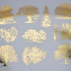 Detailed Trees - Ceramic Decals, Glass Decals or Enamel Decals