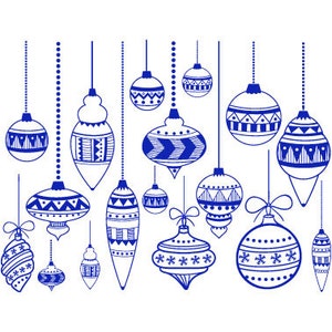 Classic Christmas Ornaments - Ceramic Decals, Glass Decals or Enamel Decals