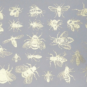 Ceramic Decals Vintage Bees Glass Fusing Decals, Waterslide Decals, Ceramic Transfers image 2