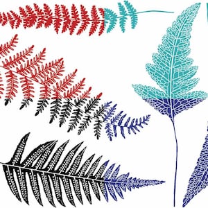 CONE 6 - Inglaze - Ferns Ceramic Decals