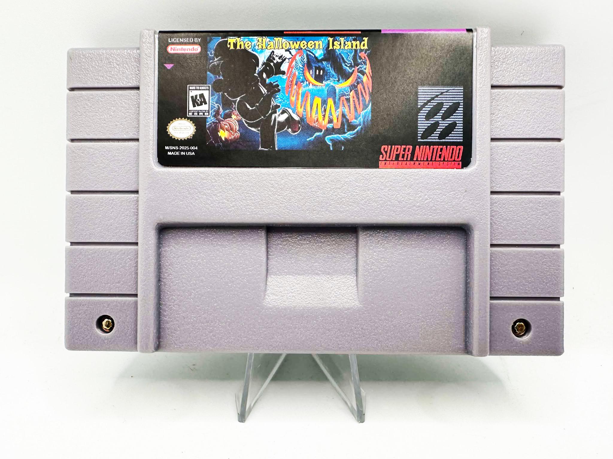 The Halloween Island SNES Video Game Cart