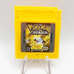 Pokemon Thunder Yellow Game Boy Video Game Cart