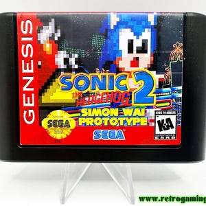 Sonic 2 Simon Wai Prototyp Sega Genesis Video Game Cart