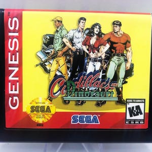 Cadillacs and Dinosaurs Sega Genesis Video Game Cart