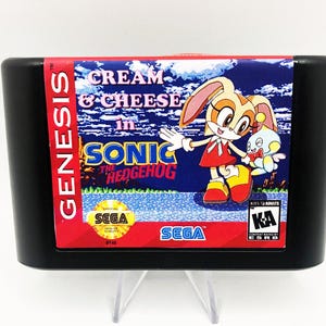 Krem i ser w grze Sonic the Hedgehog na Sega Genesis Video Game Cart