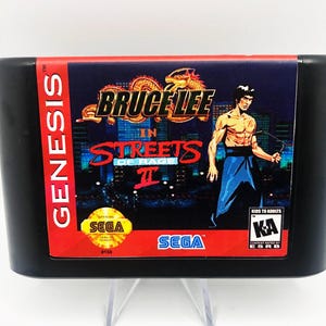 ストリート・オブ・レイジ2のブルース・リー セガジェネシス ビデオゲームカート
