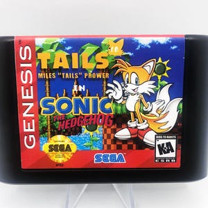 Ogonki w Sonic the Hedgehog Sega Genesis Video Game Cart