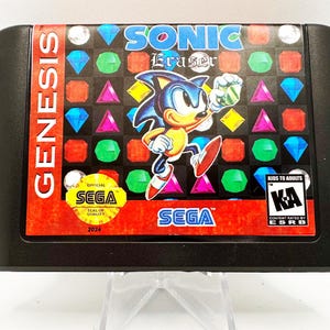 Sonic Eraser Sega Genesis Video Game Cart