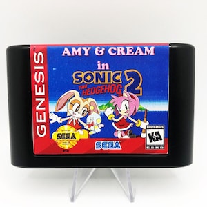 Amy & Cream in Sonic the Hedgehog 2 Sega Genesis Video Game Cart