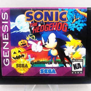 Sonic Halloween Edition Sega Genesis Video Game Cart