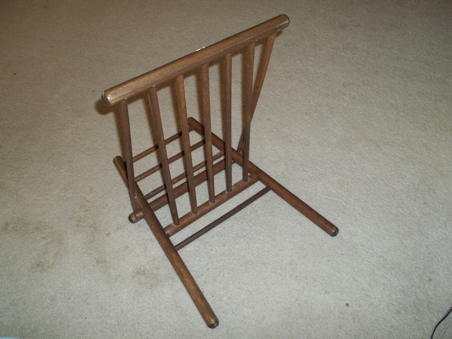 Wood GOUT Foot STOOL Leg Rest Primitive 19th Century Folding Etsy