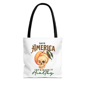 Vintage inspirierte Einkaufstasche - Save America, umweltfreundlich, wiederverwendbar Einkaufen, trendige Handtasche, perfektes Geschenk für jeden Anlass