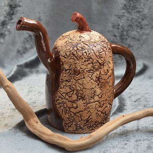 Handmade Ceramic Teapot. Nature Inspired Tree Teapot. Woodland Teapot. Fine Pottery by Zen Ceramics.