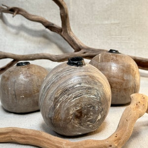 Pebble stone pottery zen vase. Agateware ceramic bud vase. Handmade nature inspired decor. Rustic stone marbled vase. Price per 1.
