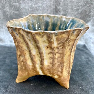 Sea urchin ceramic pot. Ocean inspired hand pinched pottery bowl. Ice cream bowl. Fine pottery. Coastal décor. image 5