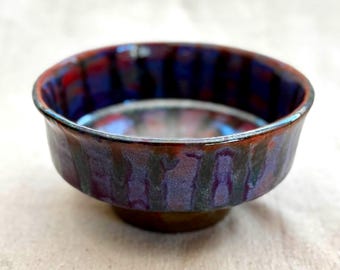 花柄の取っ手付きブラウンボウル - Etsy 日本