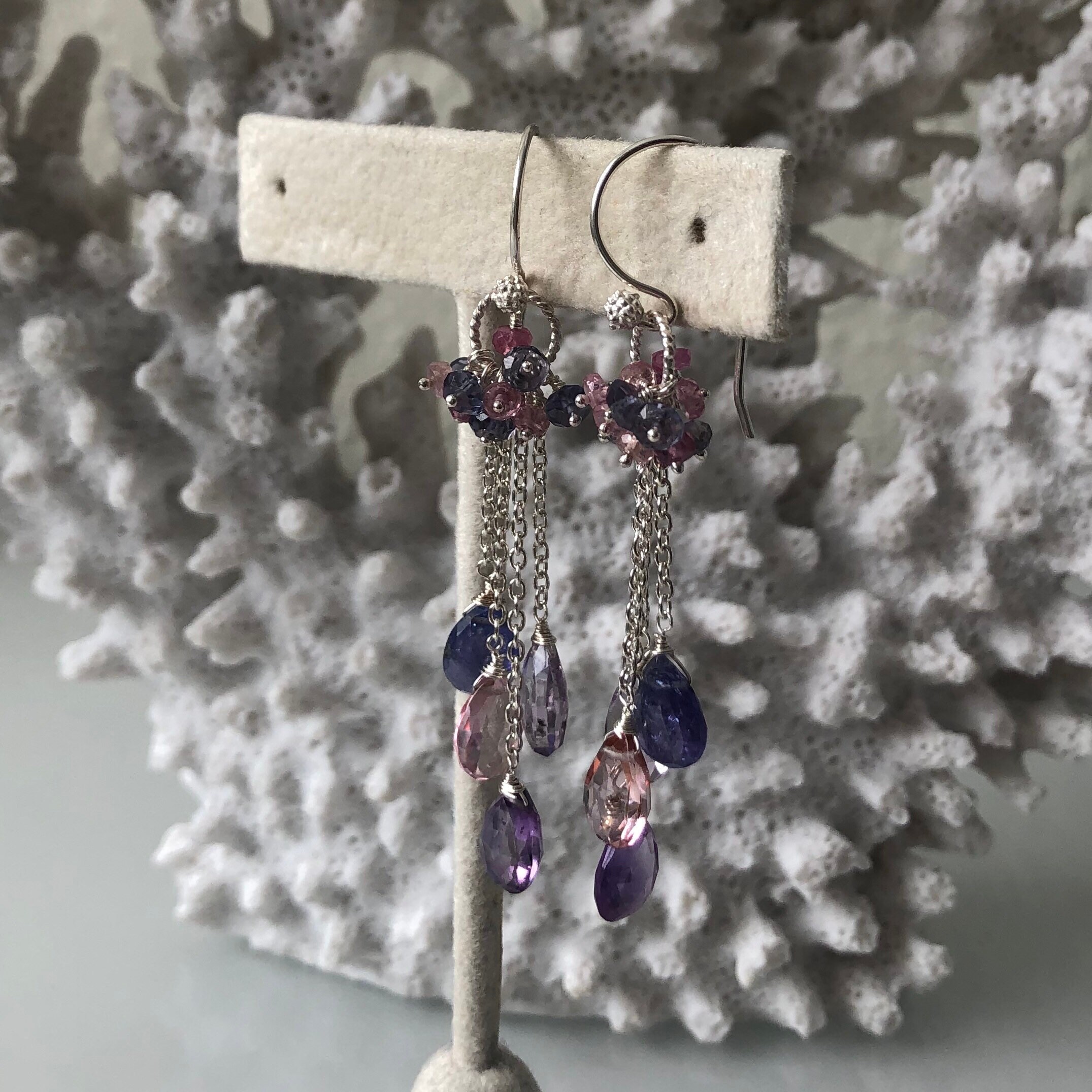 Mirror Gems Waterfall Earring