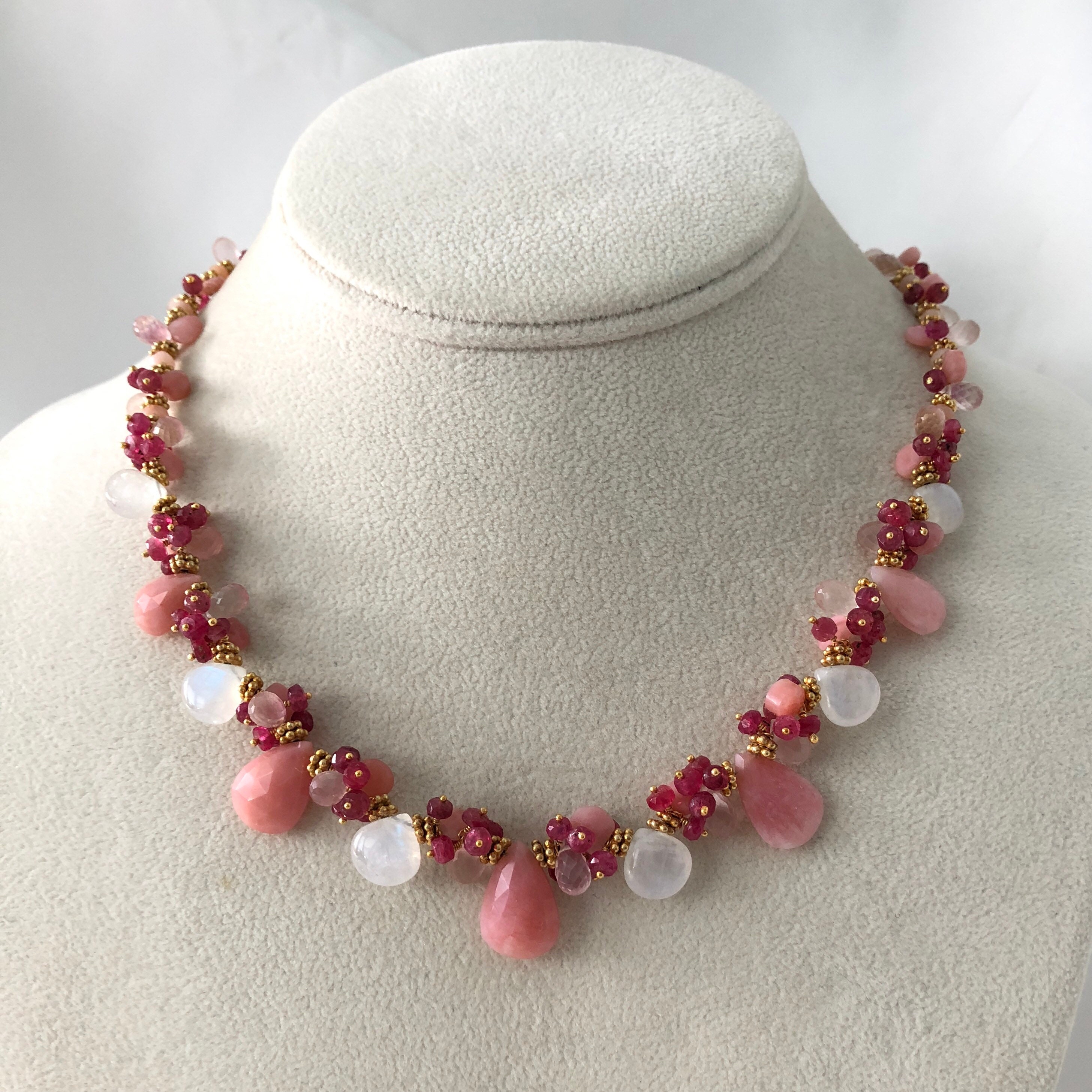 Semiprecious Gemstone Beaded Necklace 