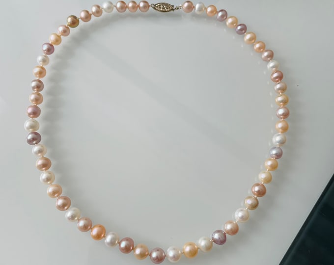 Multicolored Freshwater Pearl Necklace